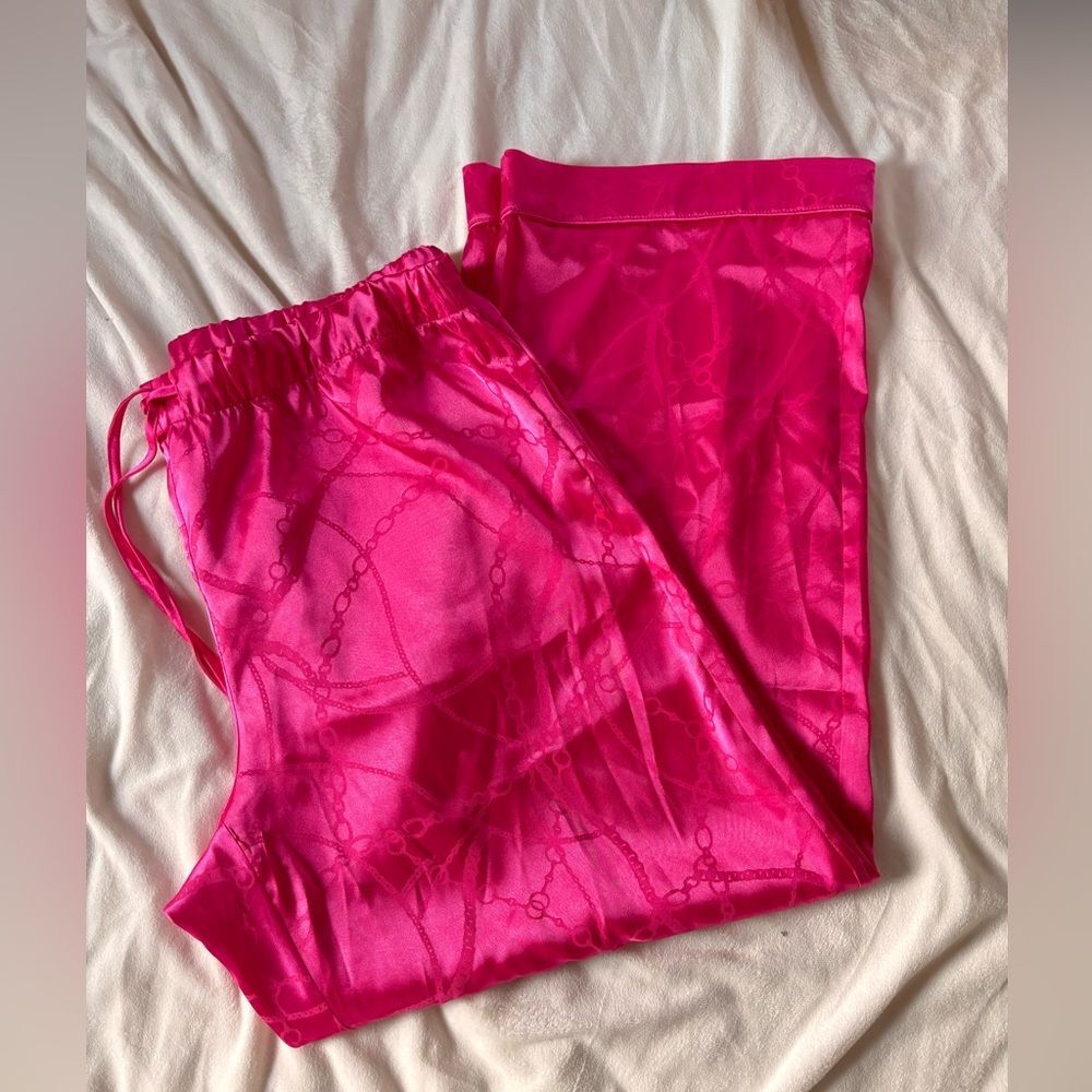 Hot Pink Satin Sleep Pants